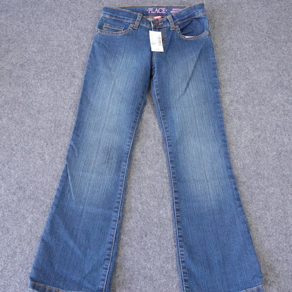 The Children's Place Girls Bootcut Jeans Victry Blu Wash Size 6X/7 NWT